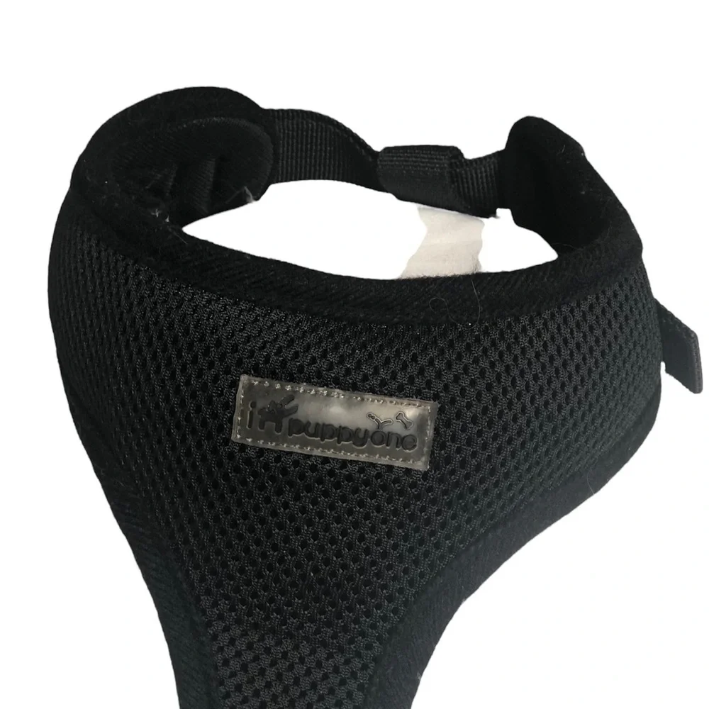 Puppy One black large dog harness